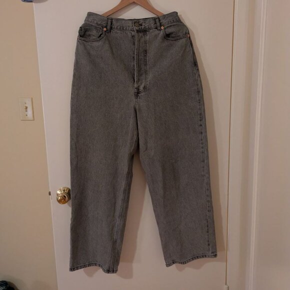 Raey Wide Leg Grey Jeans - Picture 3 of 4